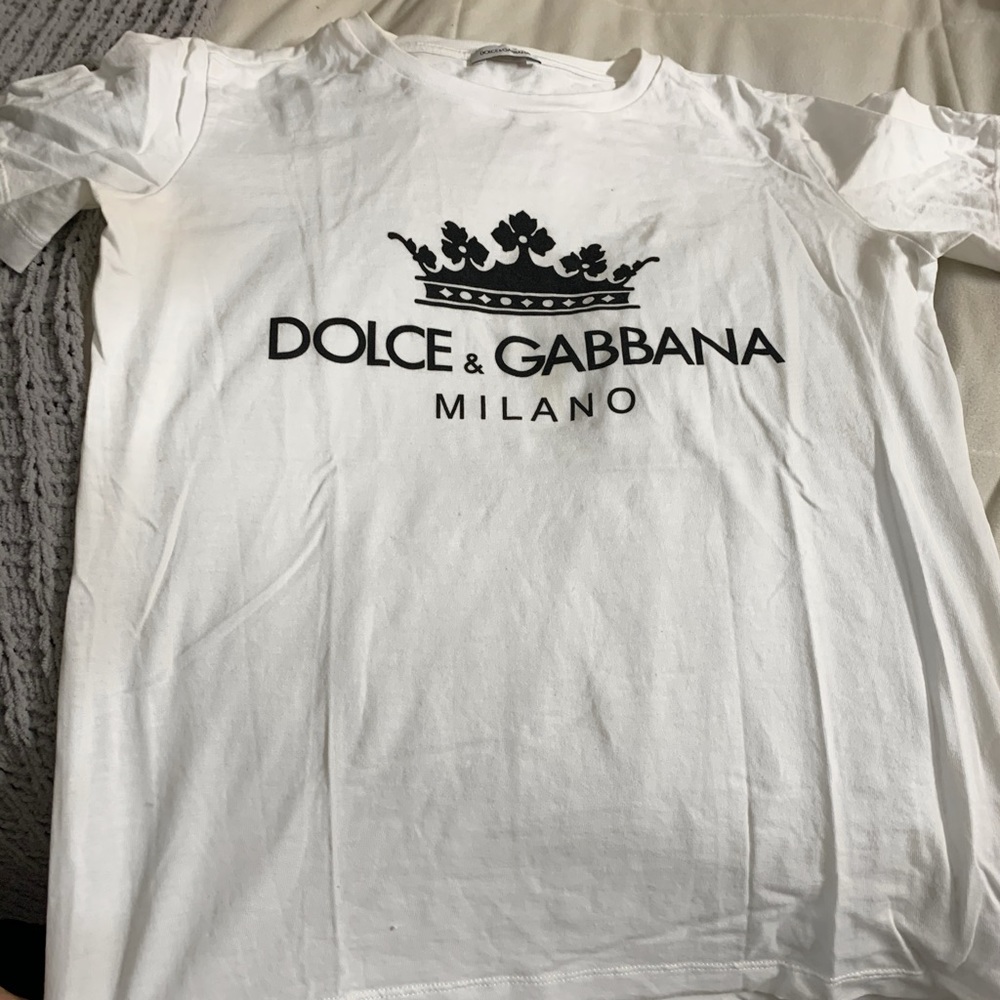 White D&G kids shirt